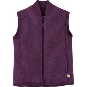 disana Детски вълнен елек disana Kid's Milled Wool Vest Merino vest - Aubergine - размер 122/128 (EU) (703-5112-0415)