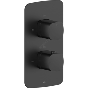 Armatura 5759-001-81 - Термостатен душ смесител за вградена инсталация MALAGA, черен (KF0289)