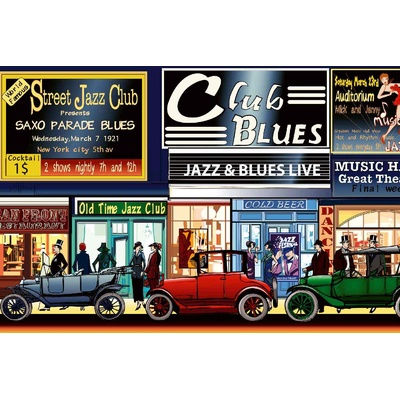 DIMEX ART Флизелинов фототапет ню йорк в миналото 375 x 250 см