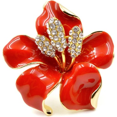Miranda brož Red Flower BP0006R