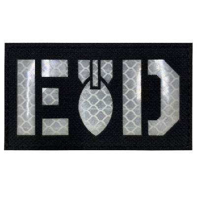 кръпка Светлоотразителна eod кръпка Черно (ts-865)