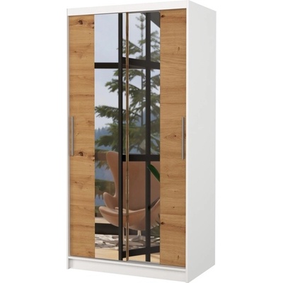 Sconto DRAGOS 200 x 100 cm biela/dub artisan
