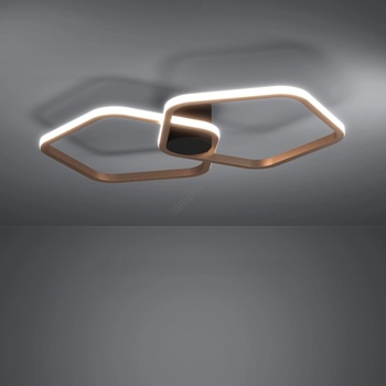 EGLO 390506 - димируемо LED таванно осветително тяло ESTRELLA LED/20W/230V златисто + ДУ (EG390506)