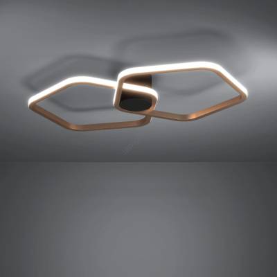 EGLO 390506 - димируемо LED таванно осветително тяло ESTRELLA LED/20W/230V златисто + ДУ (EG390506)