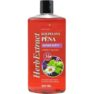 VIVACO Pěna do koupele Alpské květy HERB EXTRACT 500 ml