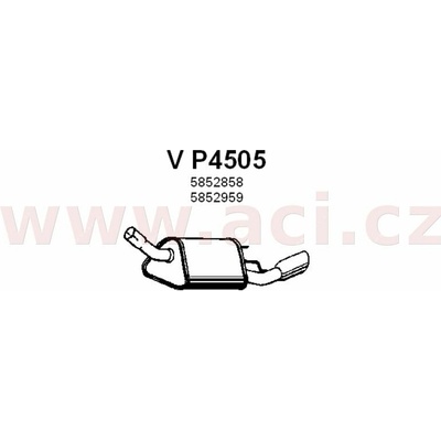 Zadní díl výfuku FENNO/IMASAF ACI V P4505