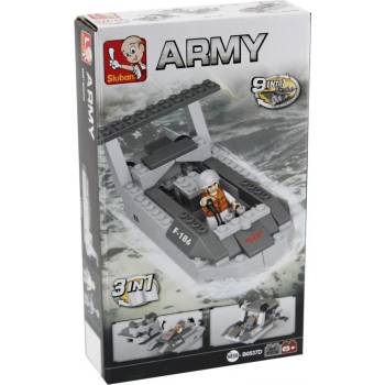 Sluban B0537D Aircraft Carrier Vyloďovací člun 3v1