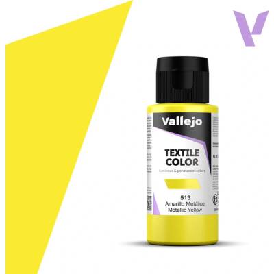 Vallejo Textile Color 40513 metallic yellow 60 ml