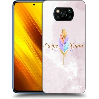 Pouzdro Picasee silikonové Xiaomi Poco X3 - Carpe Diem čiré