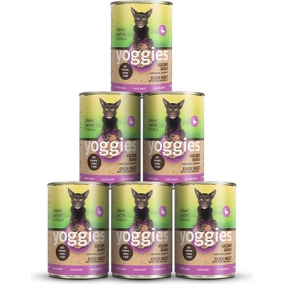 Yoggies kachní s hruškou a jáhlami 6 x 400 g