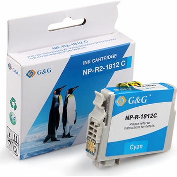 Compatible Глава за Epson Expression Home XP 30/102/202/205/302/305/402/405 - Cyan - C13T18024010/C13T18124010 - P№ NP-R-1812C - G&G (Compatible-NP-R-1812C)