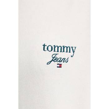 Tommy Hilfiger Памучен суичър Tommy Jeans в бежово с качулка с апликация DW0DW18760 (DW0DW18760)