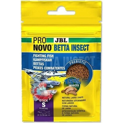 JBL Храна под формата на пръчици с размер S за бойни рибки JBL PRONOVO BETTA INSECT STICK S 20ml (J3117018)