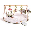 Tiny Love Boho Chic hracia deka s drevenou hrazdou