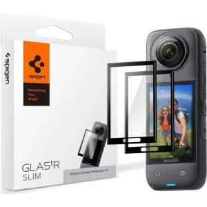 Spigen Glass tR SLIM S2P черен - Insta 360 X4 (AGL09309)