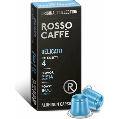 ROSSO CAFFE Delicato intenzita 4 Nespresso kompatibilní 10 ks