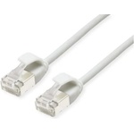 Roline Patch кабел U/FTP CAT6a LSOH, тънък, ултра гъвкав, кабел за центрове за данни, устойчив на издърпване, 1 м, бял 21.15. 1701-100 (21.15.1701-100)