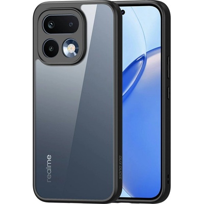realme DUX DUCIS Aimo Прозрачен Калъф за Realme 16 Pro 5G - PC+TPU, 0.8mm защита, 1.2m SGS, REACH, Черен