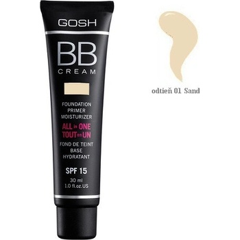 Gosh BB krém Foundation Primer Moisturizer All in One 1 Sand 30 ml