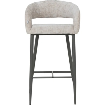 Carmen Бар стол Carmen BREA 2, до 120кг, дамаска, праховобоядисана метална база, бежов (bt-3521326)