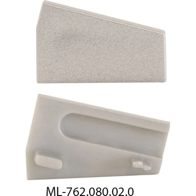 ML-762.080.02.0 Koncovka pro SD levá, stříbrná barva, 1 ks