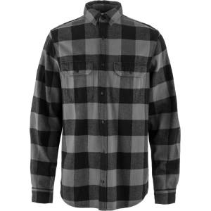 Fjällräven Мъжка риза с копчета Fjällräven Övik Heavy Flannel Shirt - Black / Grey - размер M (033-2944-0212)