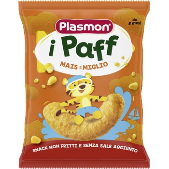 Plasmon Паф хрупанки царевица и просо 8м+ 15г