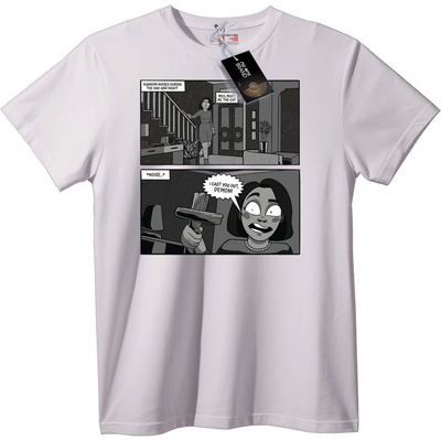 NOONEBRAND Тениска Изгонване на Демон - 5XL, White