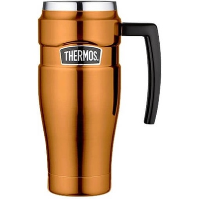 Thermos Style termohrnek s madlem 470 ml měděný Oranžová