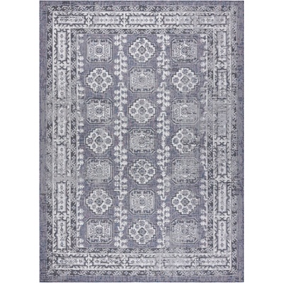 Dywany Łuszczów Sion Sisal Ornament 2832 blue pink ecru Vícebarevná