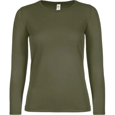 B&C Dámské tričko s dlouhým rukávem TW06T Urban Khaki