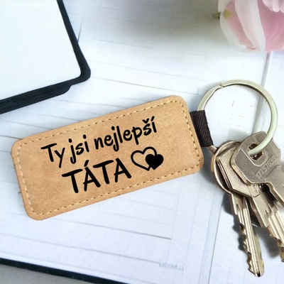 Přívěsek na klíče Ahome Kožená Nejlepší Táta – Zbozi.Blesk.cz