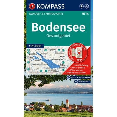 1c Bodensee Gesamtgebiet 1: 75 000 KOMPASS
