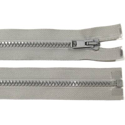 Kostěný zip no.5 rozepínací 75cm bundový color: 717 šedá