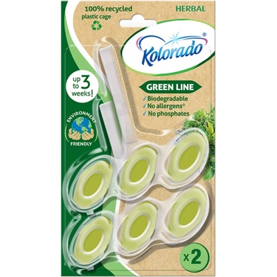 Kolorado Green Line WC blok duo pack HERBAL 2 x 51 g