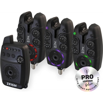 ZFISH Sada Hlásičů Bite Alarm Set Zx8 PRO 3+1 – Zboží Dáma