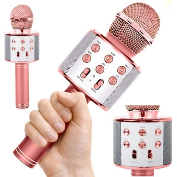 WSTER WS 858 Karaoke bluetooth mikrofon růžová
