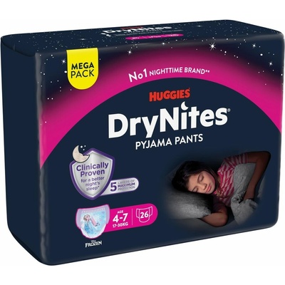 Huggies DryNites Girls Medium 17-30 kg 26 ks