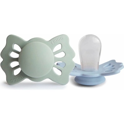 Frigg dudlík silikon 2ks symetrický Lucky Sage/Powder Blue