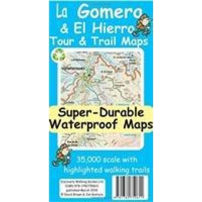 La Gomera & El Hierro Tour & Trail Super-Durable Maps Brawn DavidSheet map
