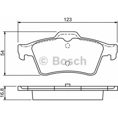 Brzdové destičky Bosch 0 986 494 032 sada zadní