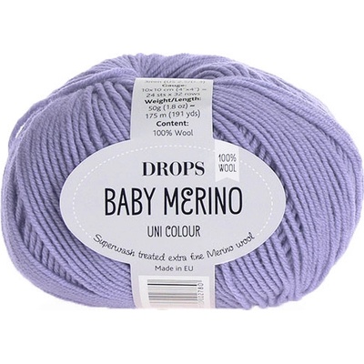 Příze DROPS Baby merino uni color 14 - lila