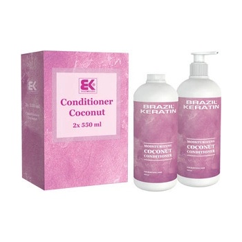 Brazil Keratin Coconut Conditioner 2 x 550 ml darčeková sada