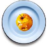 Seletti Чиния Seletti Wears Toiletpaper Apple емайлирана (16843)