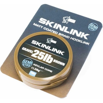Kevin Nash Šňůra Skinlink Semi-Stiff 10m 20lbs Gravel