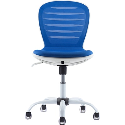 RFG Детски стол Flexy White, дамаска и меш, синя седалка, синя облегалка (4010160061)