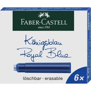 Faber-Castell 82.4276 Пълнители за мастило Blue 6 бр (82.4276)
