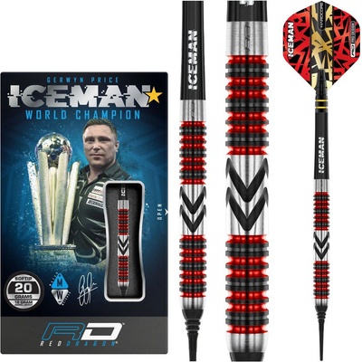 soft Red Dragon Gerwyn Price Firebird 20g, 90% wolfram