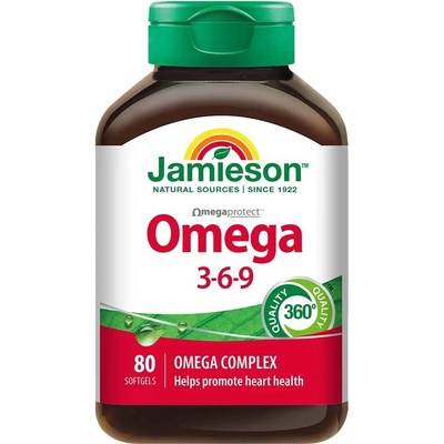 Омега 3-6-9, 80 капсули, Jamieson