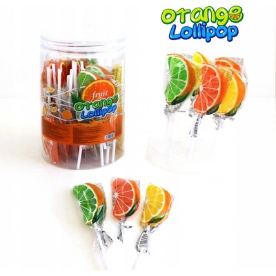 Profisa lízátko Orange Lollipop 30 x 15 g